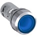 Drukknop Drukknoppen / Compact ABB Componenten Flush pushbutton Momentary 1NO Illuminated 24V ac/dc blue 1SFA619100R3114